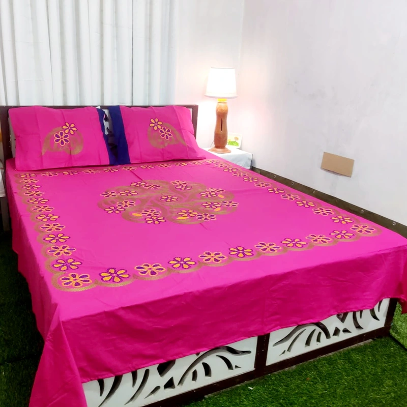 Traditional Hand stitch Nakshi Bedcover.