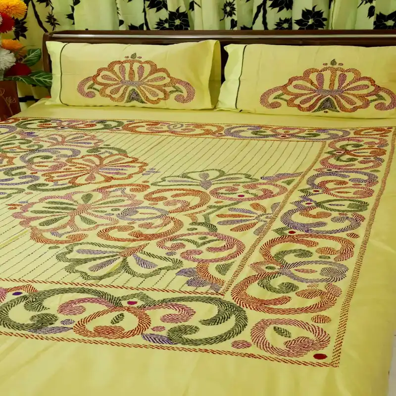 Traditional Nakshi Bedcover.